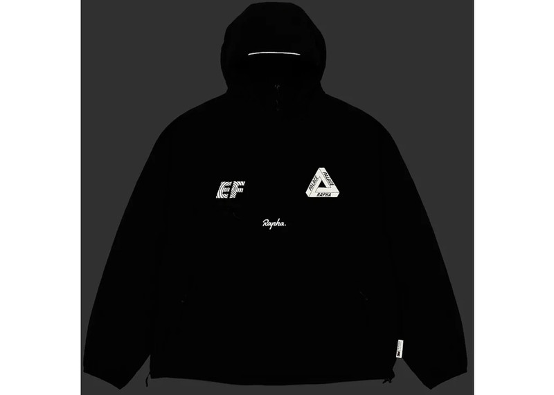 PALACE Palace x Rapha EF Education First Pullover Jacket Black outlook