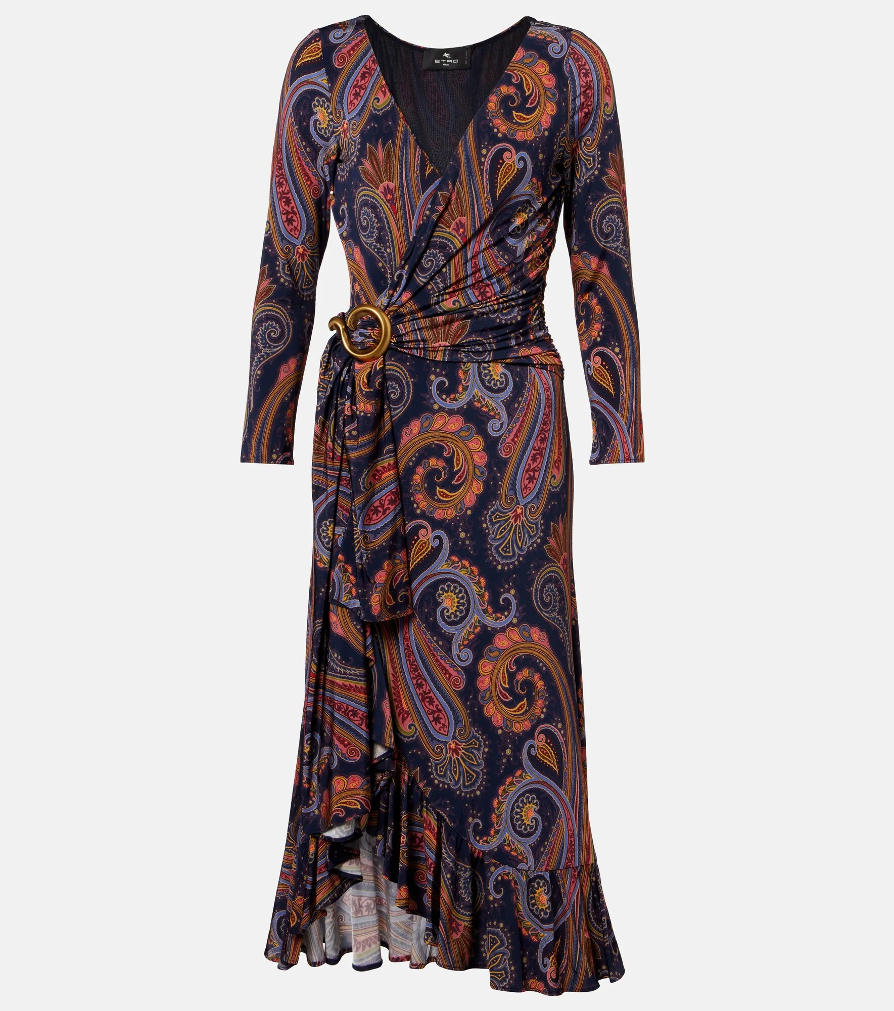 Paisley wrap dress - 1