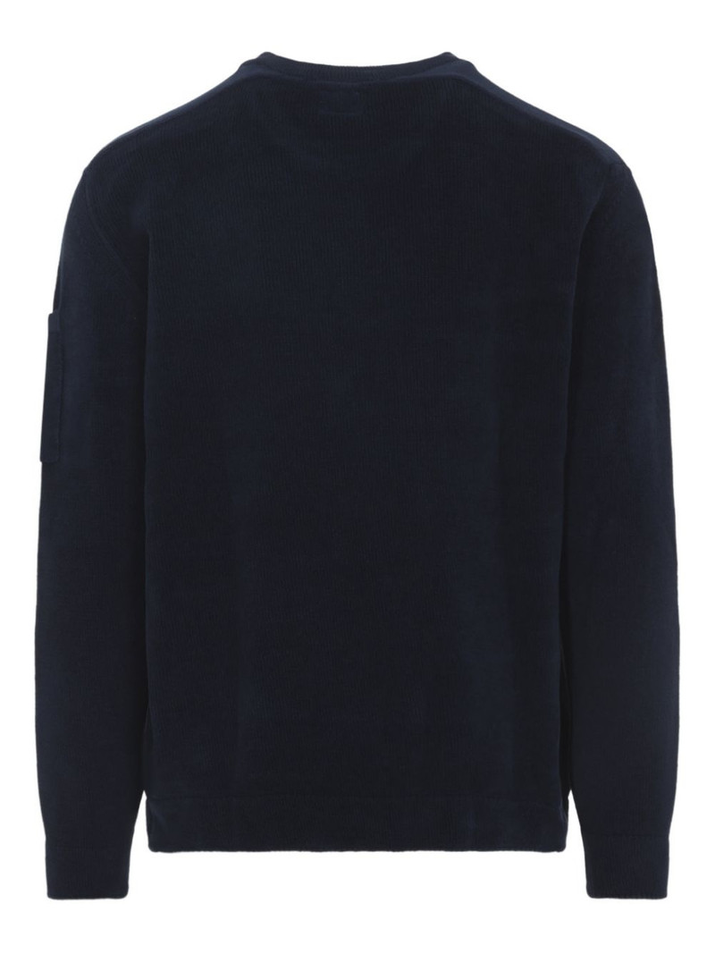 C.P. Company patch crew neck sweater outlook
