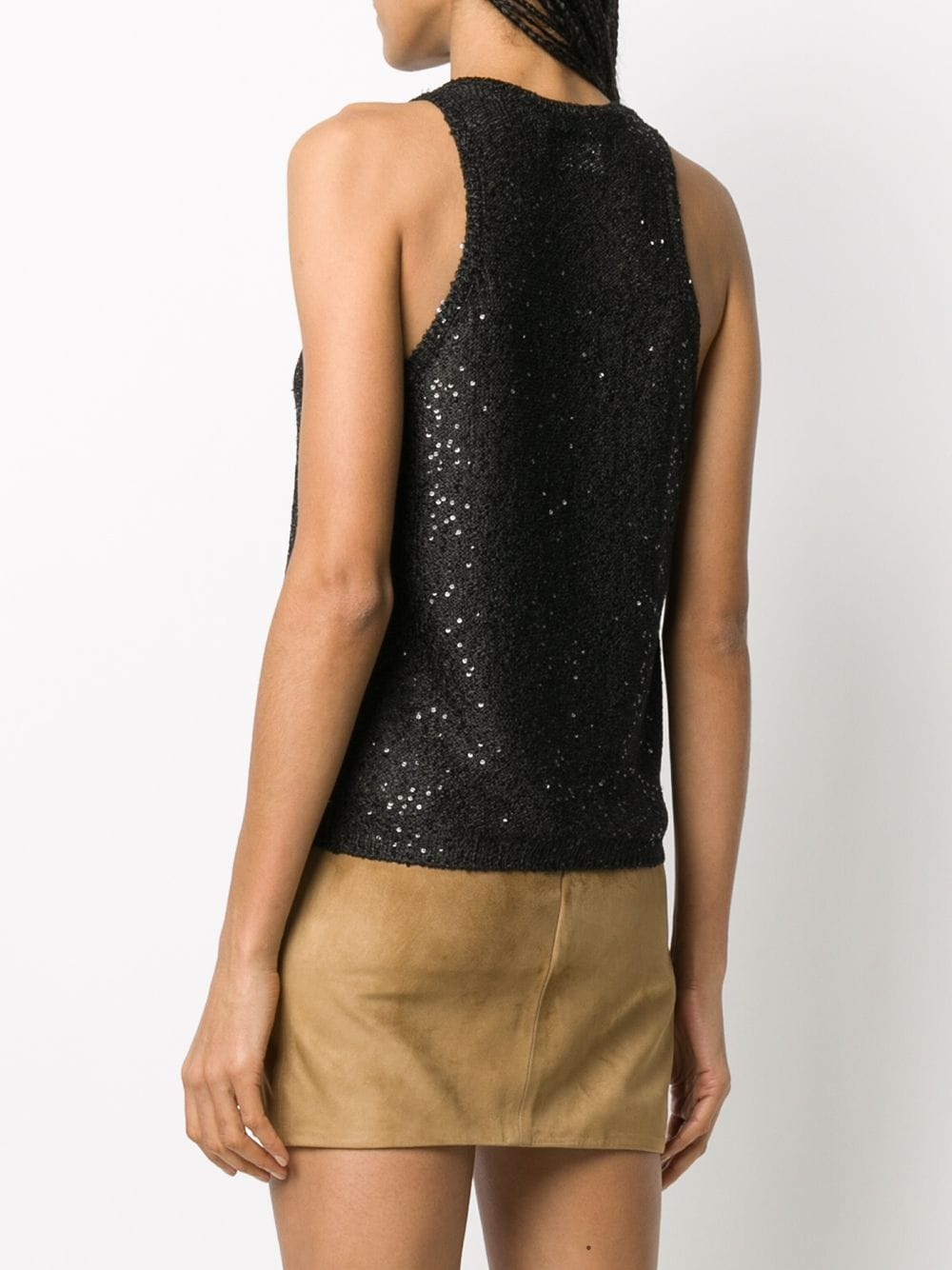 sequinned knitted top - 4