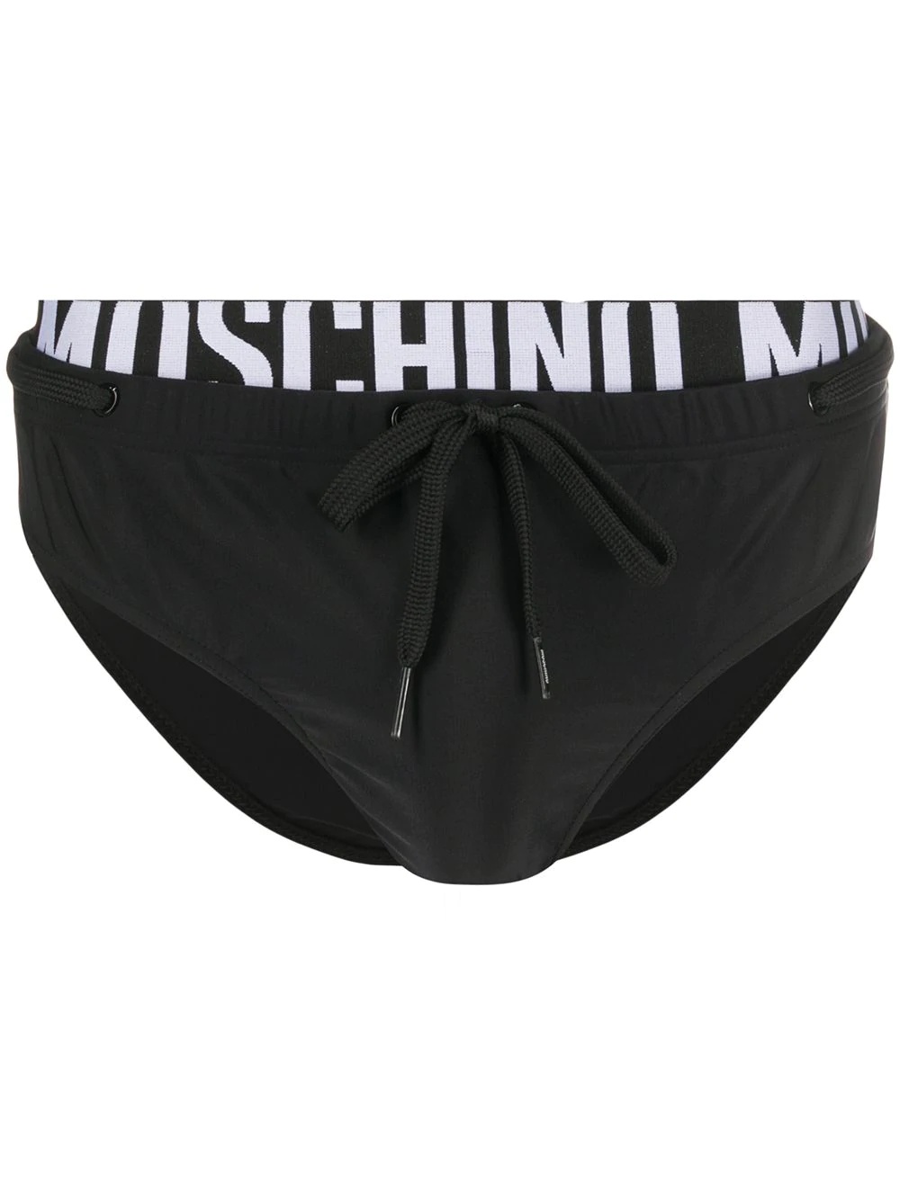 waistband logo swimming trunks - 1