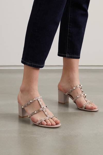 Valentino Valentino Garavani Rockstud 60 leather mules outlook