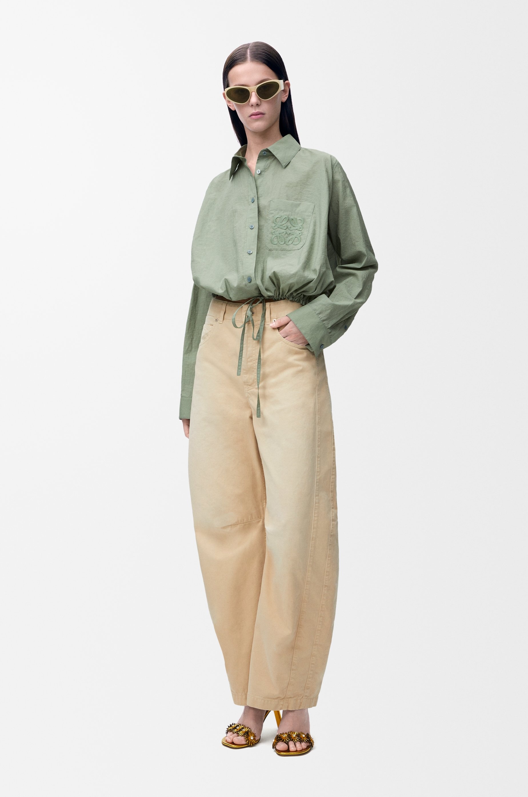 Barrel trousers in cotton - 2