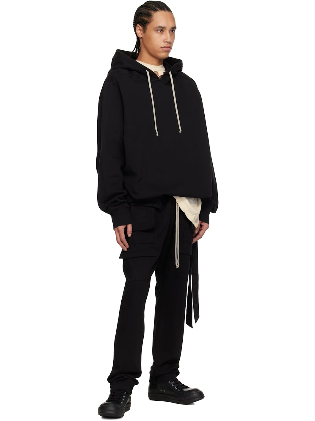 Black Hollywood Oversized Hoodie - 4