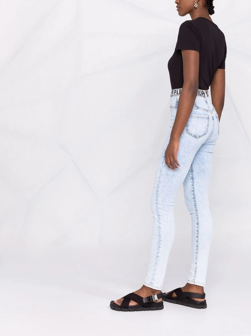 high-waist denim jeggings 4