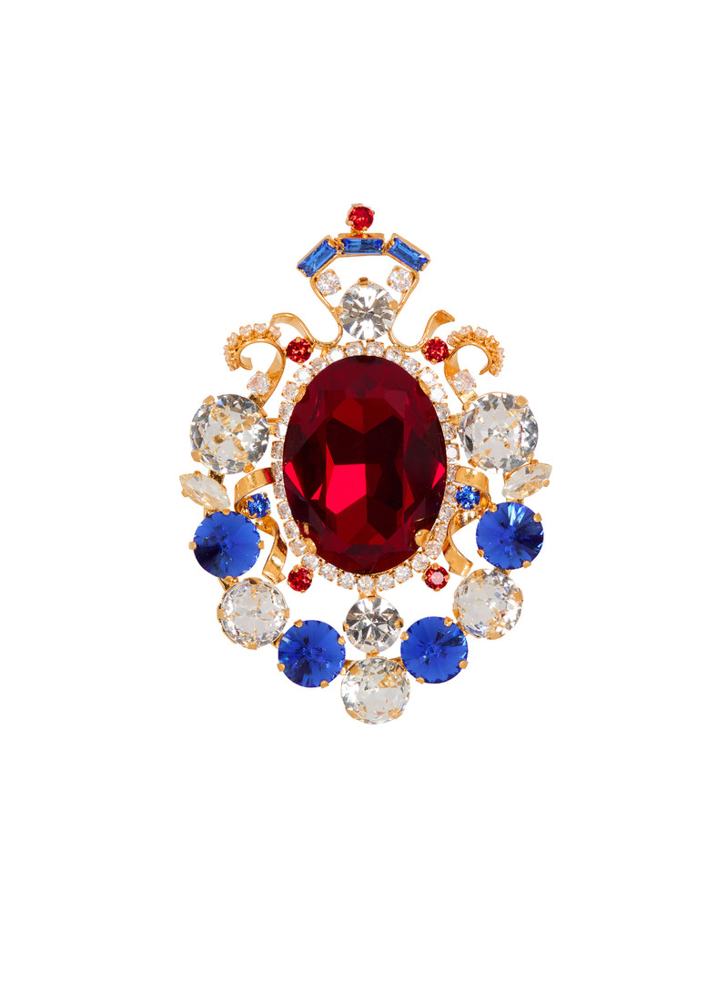 Gems crystal brooch 1