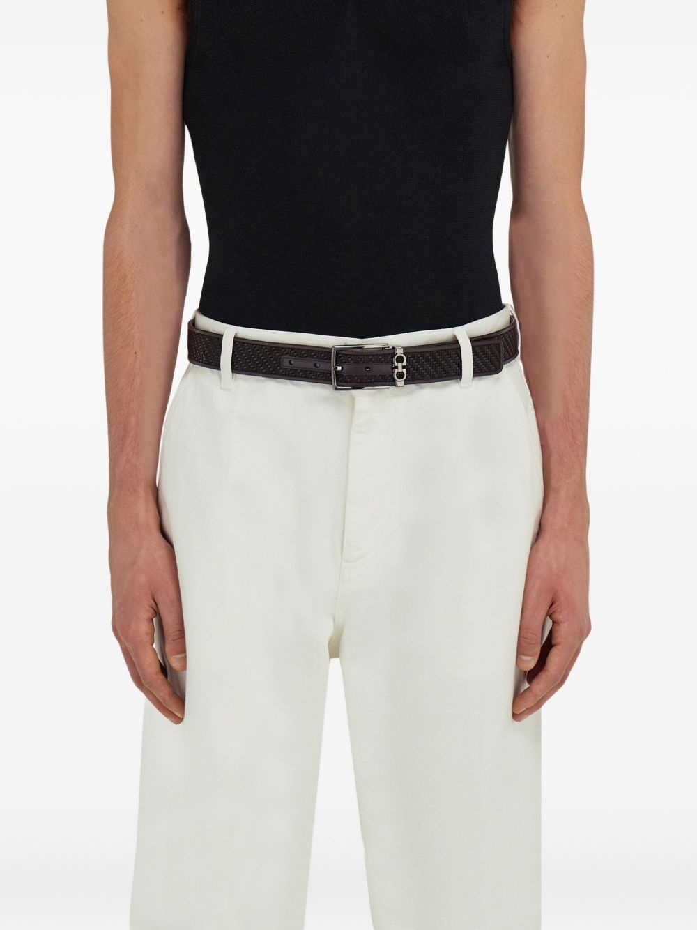 woven-texture belt - 2