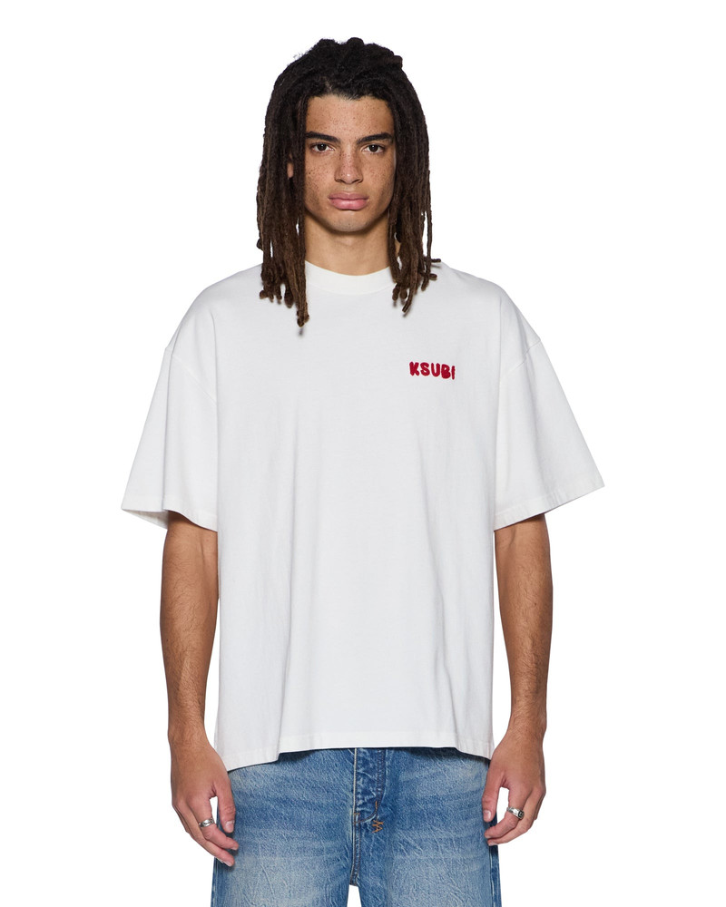 MEKANIK BIGGIE SS TEE VINTAGE WHITE - 1