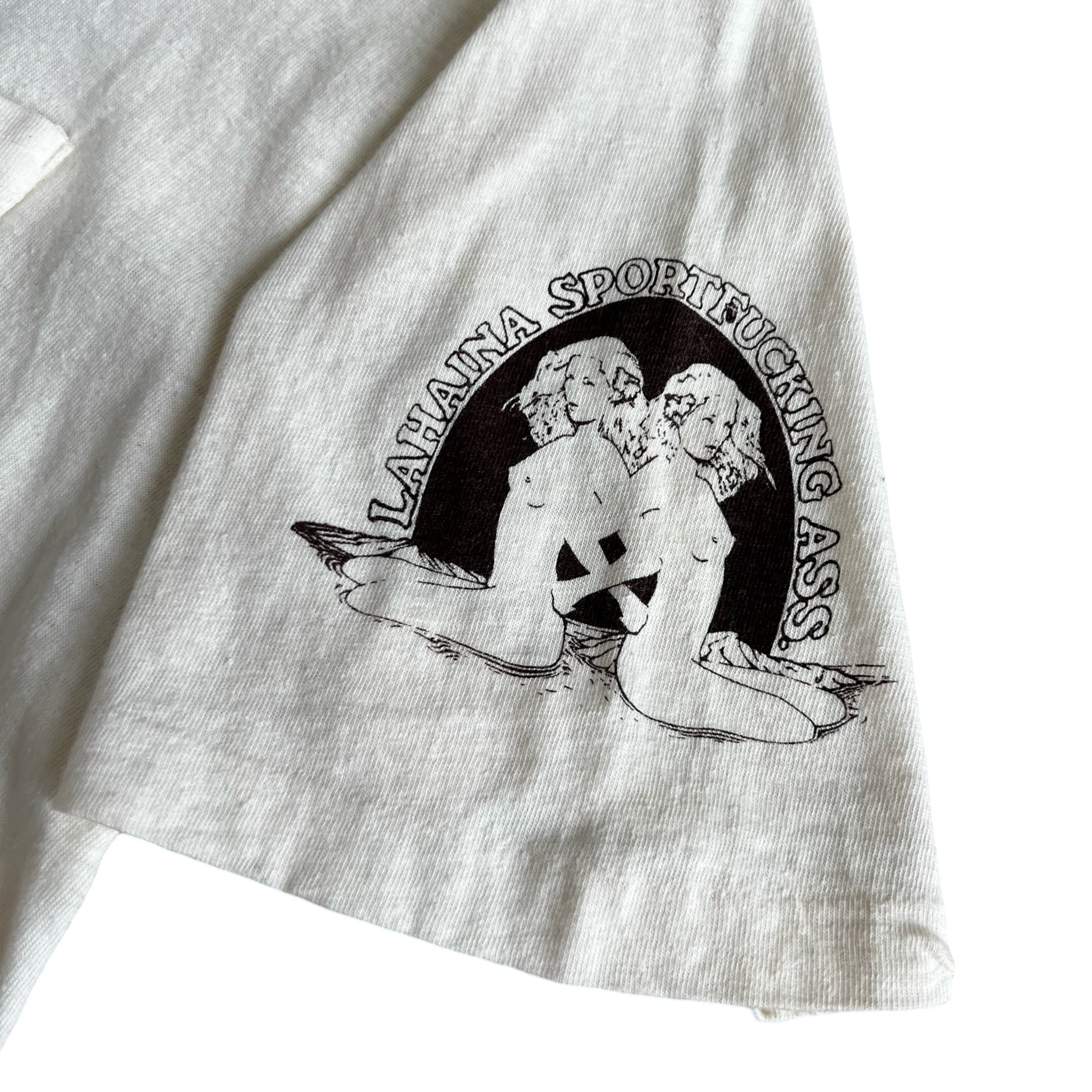 Final Blow - Vintage XXX Lahaina Sport Nude Rolling Stones T-Shirt SZ XL - 2