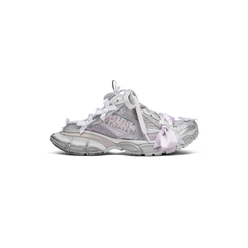 Women's 3xl Lace Mule in White/light Pink - 1