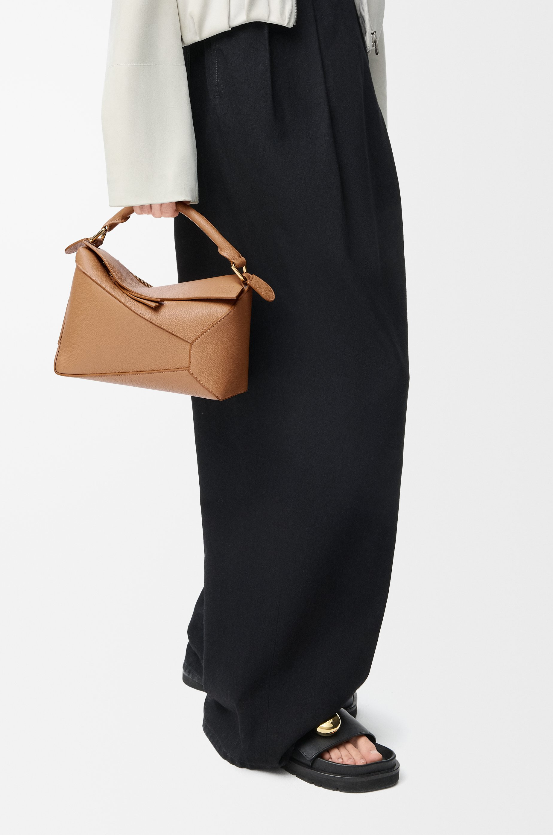 Small Puzzle bag in soft grained calfskin - 3