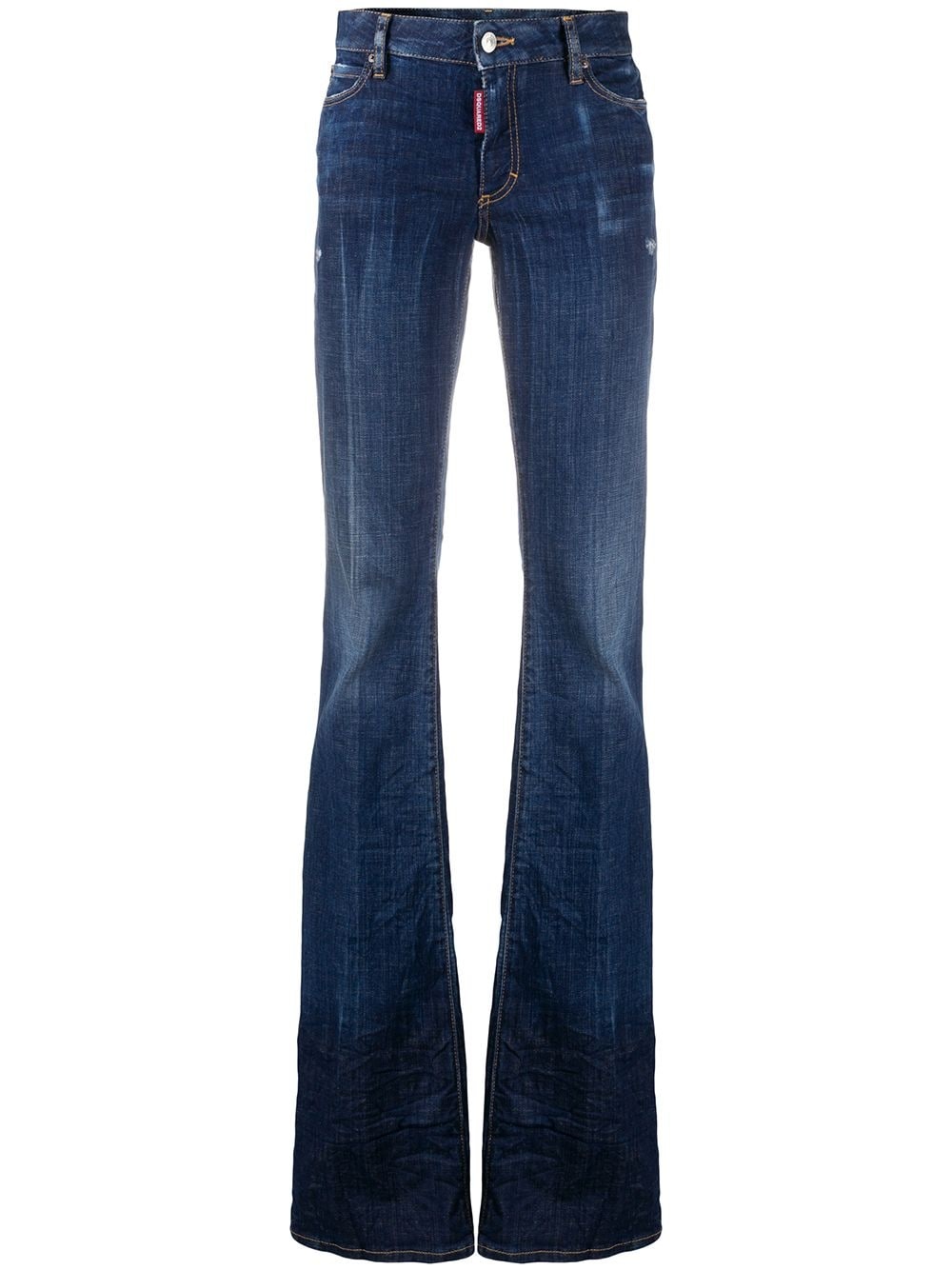 mid-rise bootcut jeans - 1