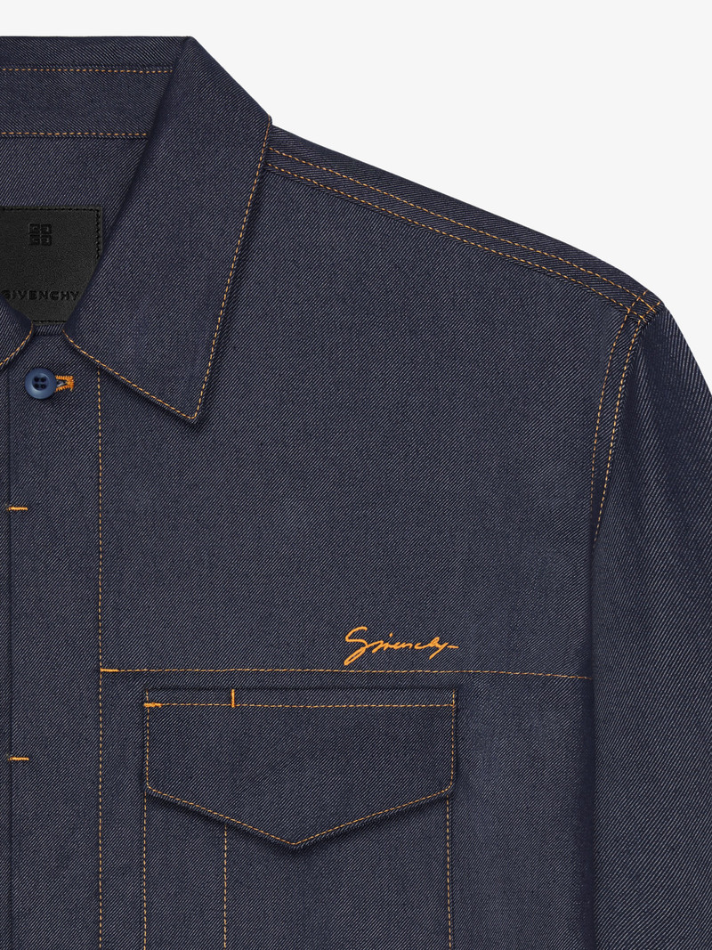 SHIRT IN DENIM SILK 5