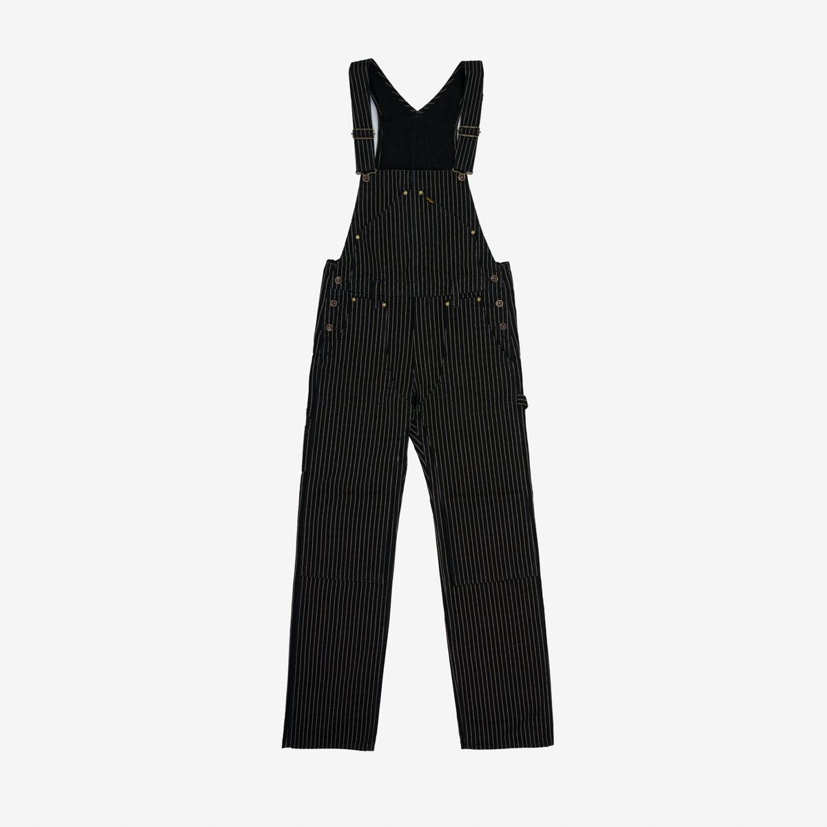 Iron Heart IH-819-BLK 12oz Wabash Double Knee Overalls