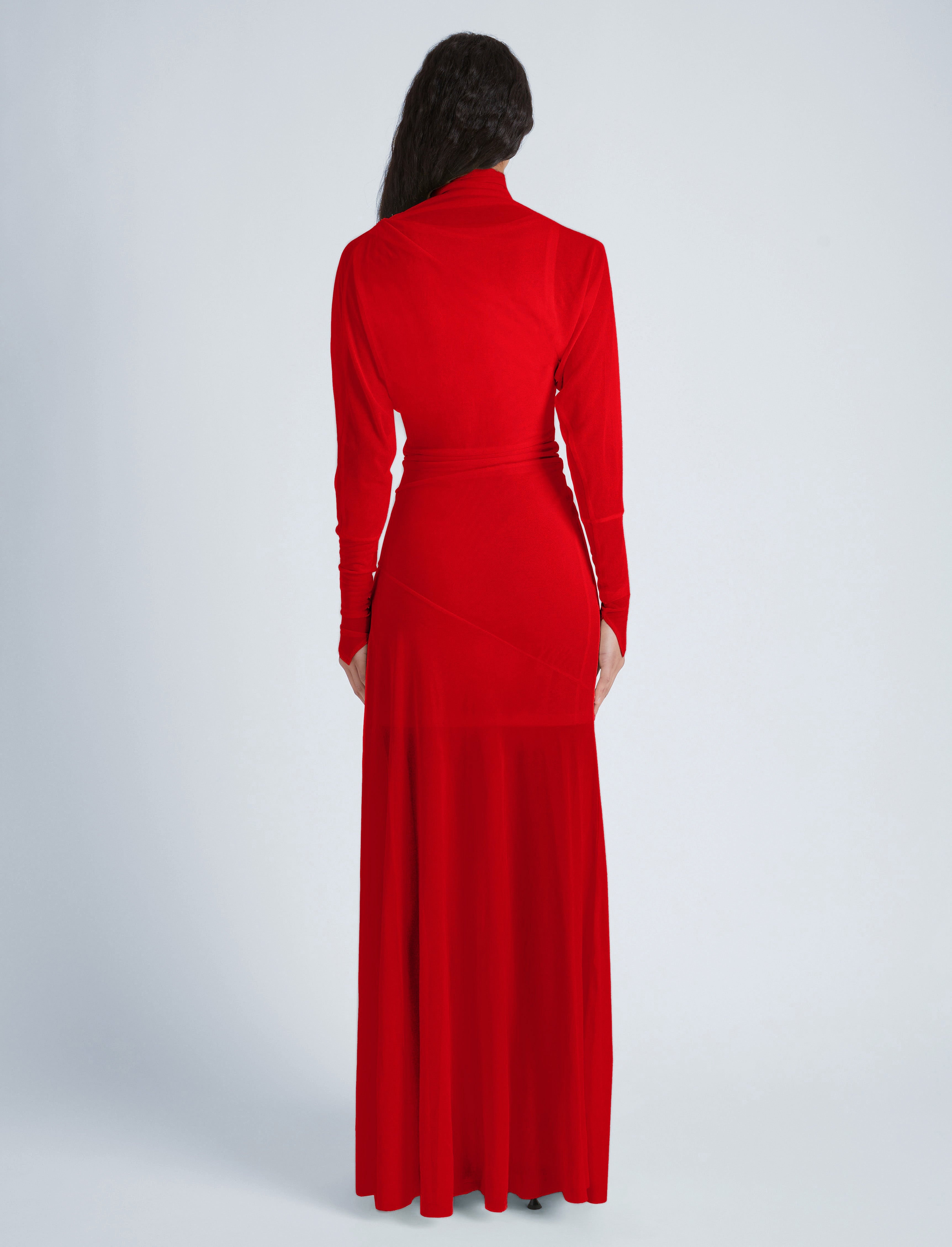 Paula Dress in Sheer Crepe Jersey - 5