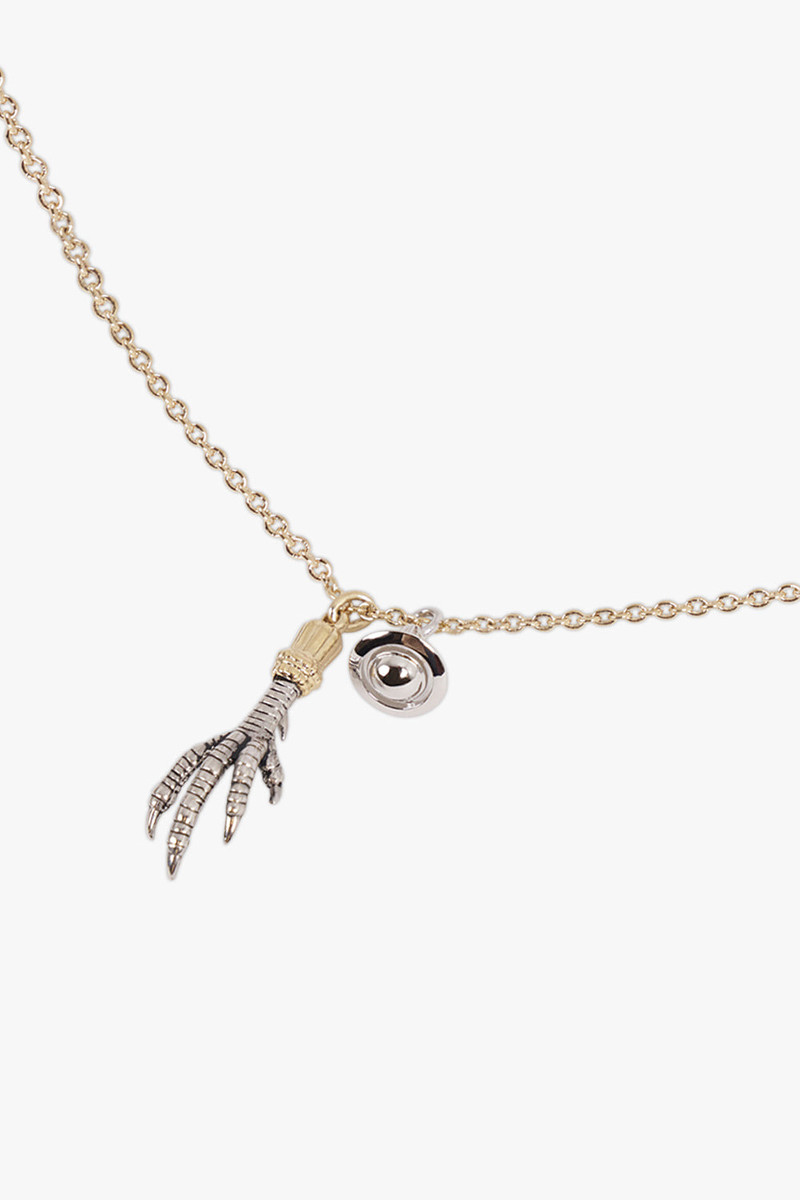 Vivienne Westwood JOSELITA CHICKEN FOOT X ORB PENDANT NECKLACE | GOLD/SILVER outlook