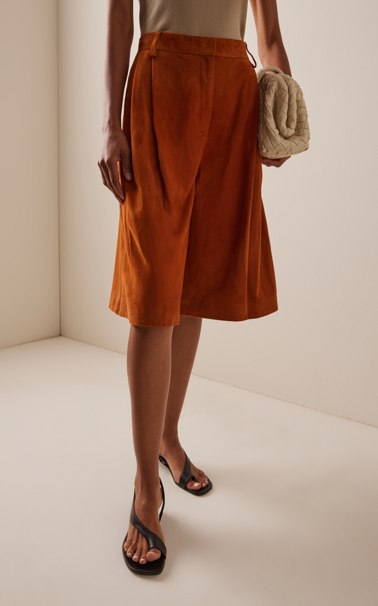 Suede Shorts brown - 3