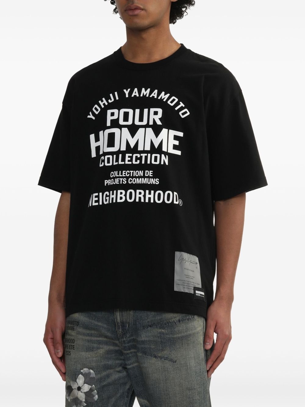 x Neighbourhood slogan-print T-shirt - 3