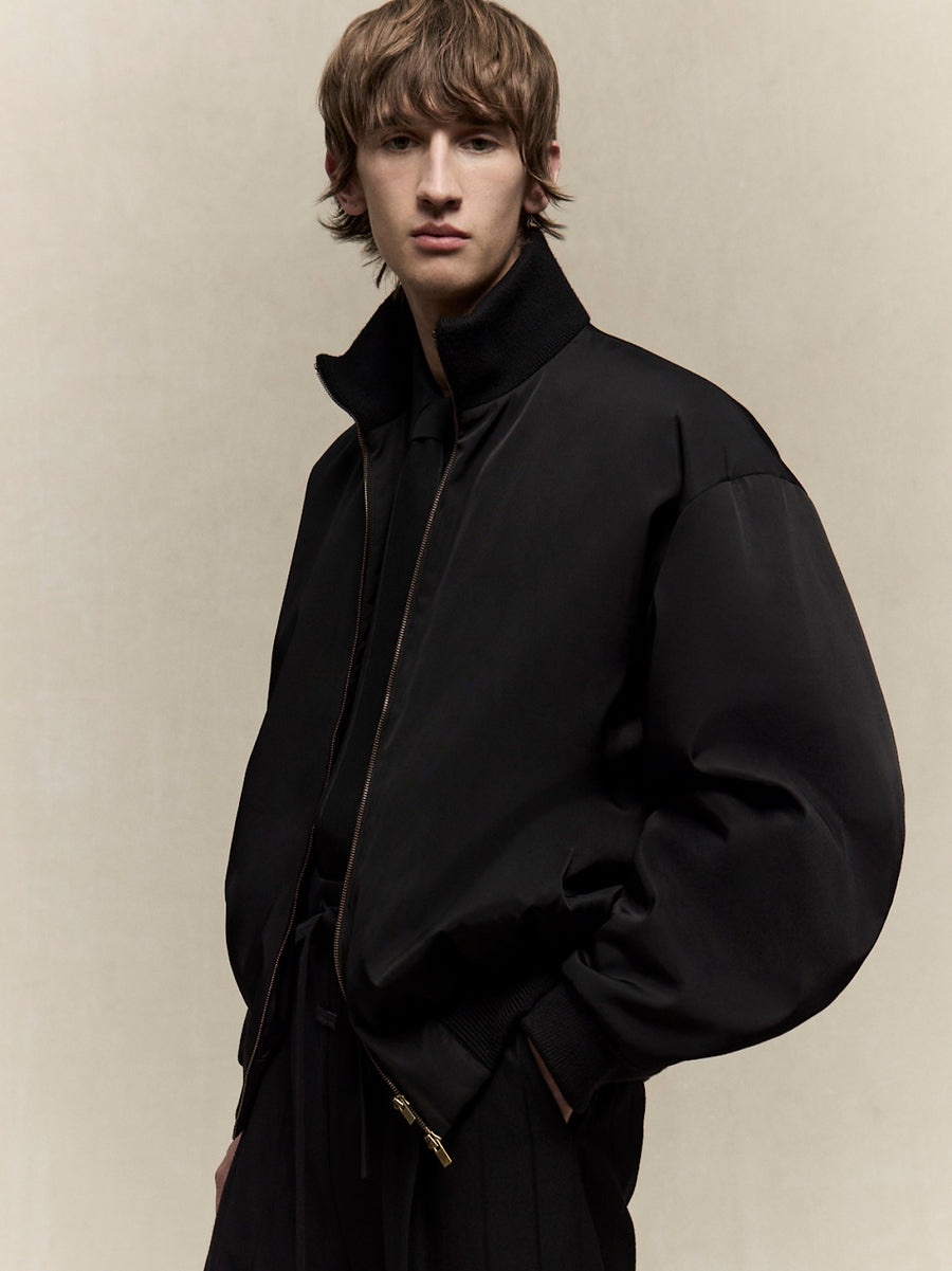 Nylon Wool Bomber - 2
