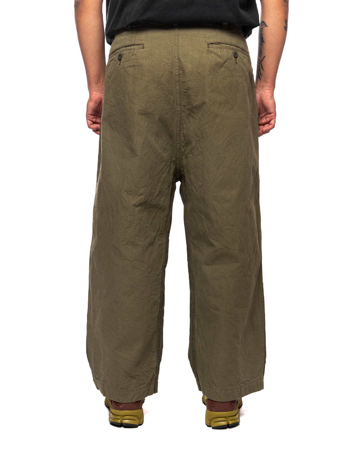 Khaki Paneled Trousers HL-P011-051 - 3