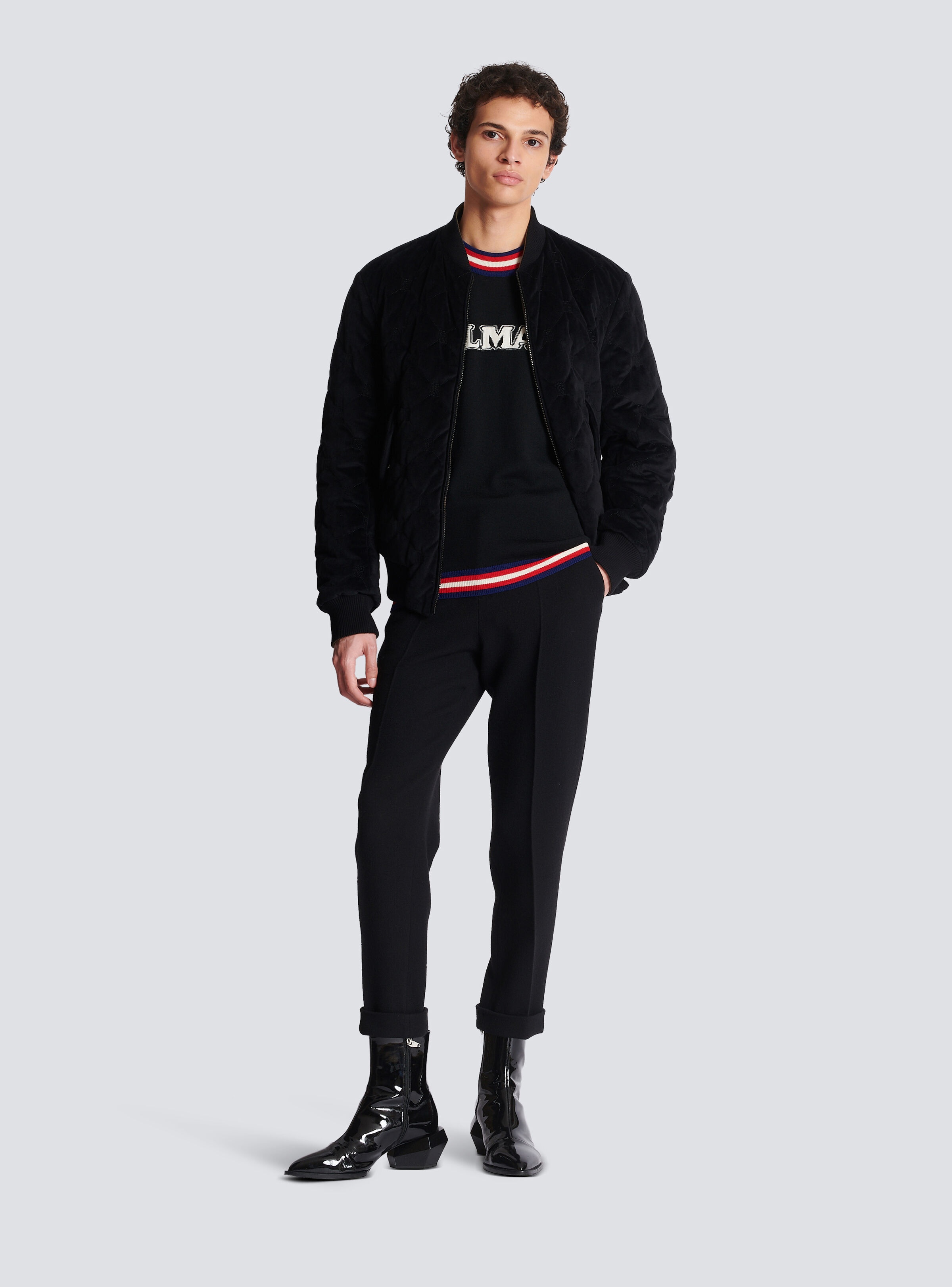 Retro Balmain jumper in fine merino knit - 2