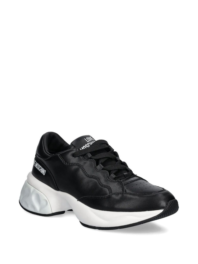 Moschino logo-print sneakers outlook