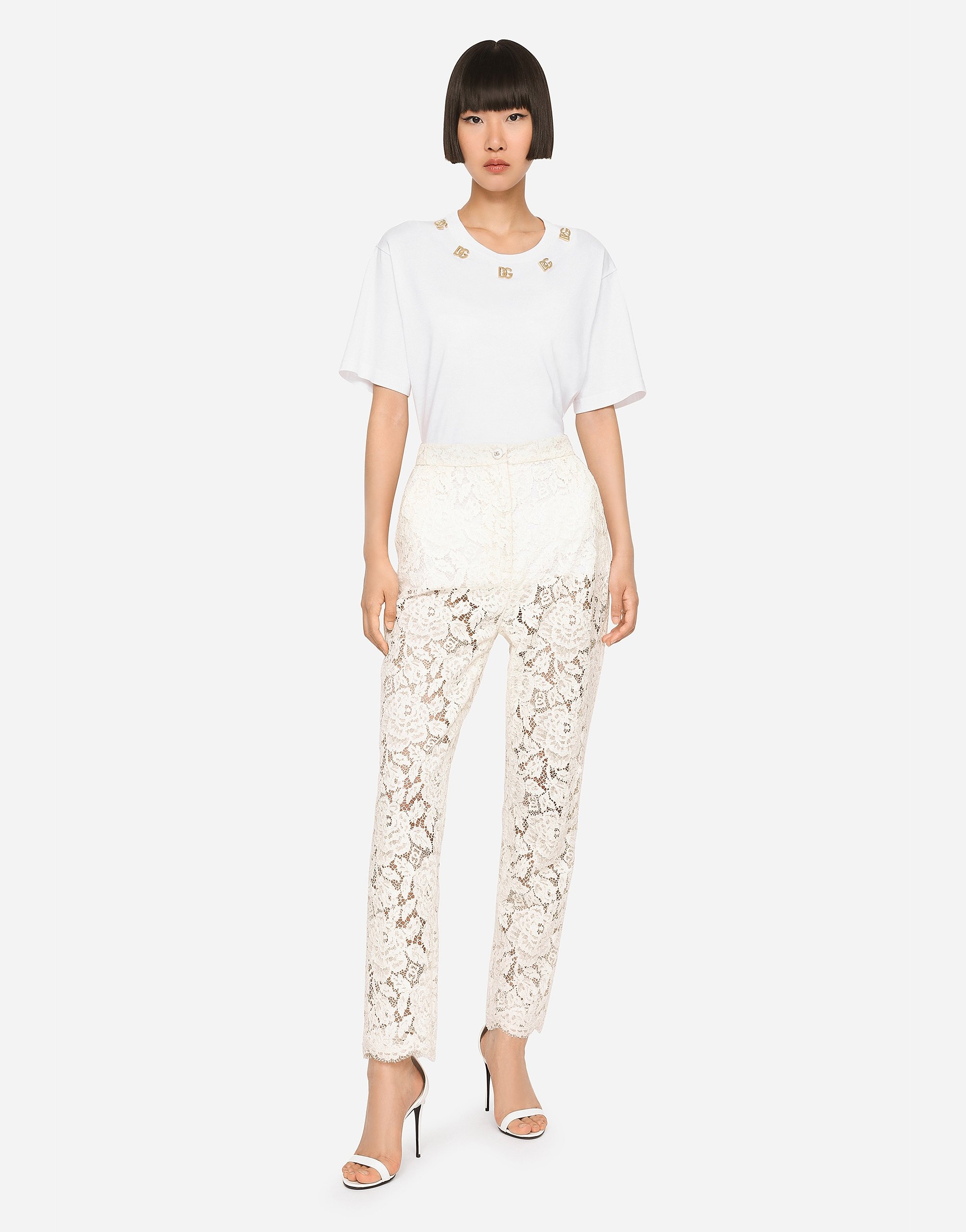 Branded stretch lace pants - 2