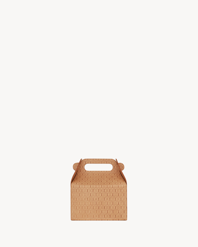 SAINT LAURENT TAKE-AWAY BOX IN VEGETABLE-TANNED LEATHER outlook