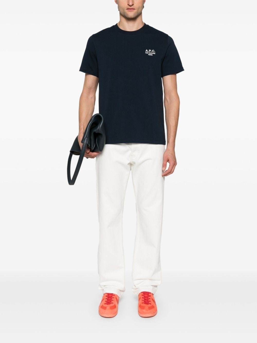 logo-embroidered cotton T-shirt - 2