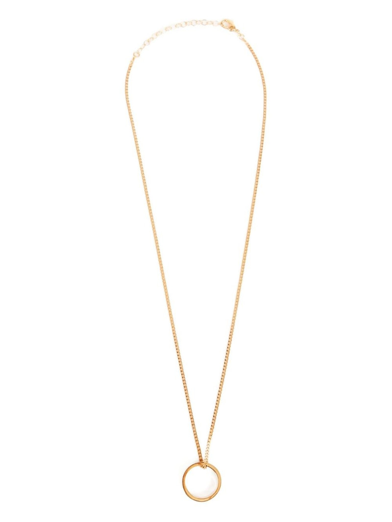 logo ring pendant necklace 1