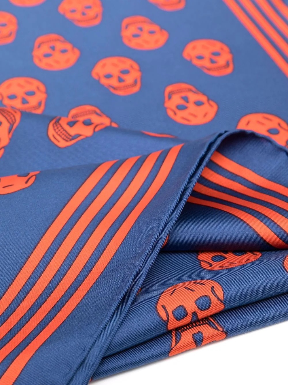 skull-print silk scarf - 4