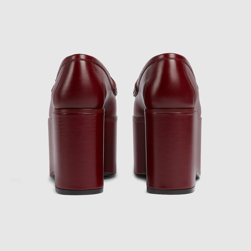 GUCCI Women's Gucci Horsebit platform loafer outlook