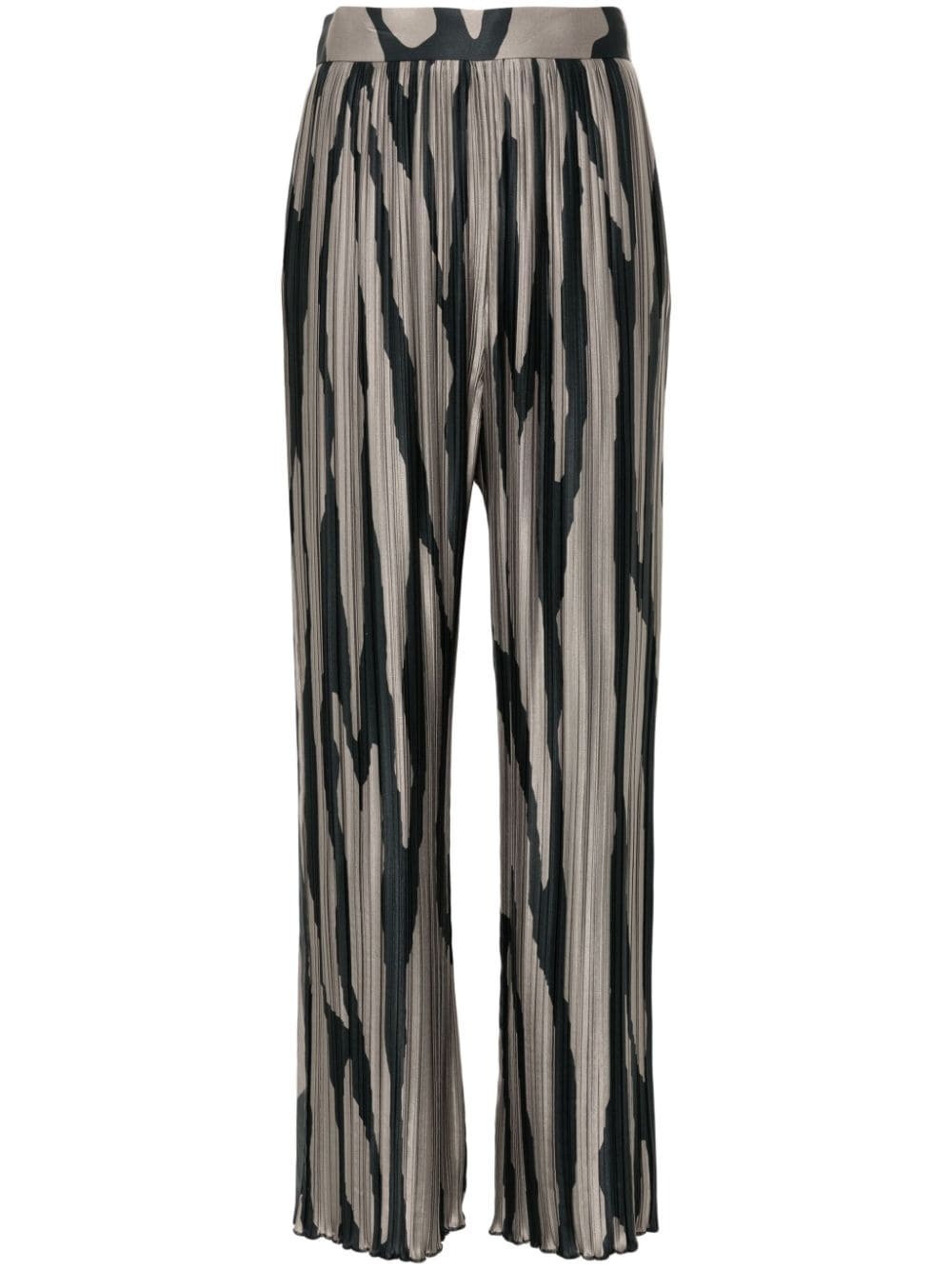 abstract-print trousers - 1