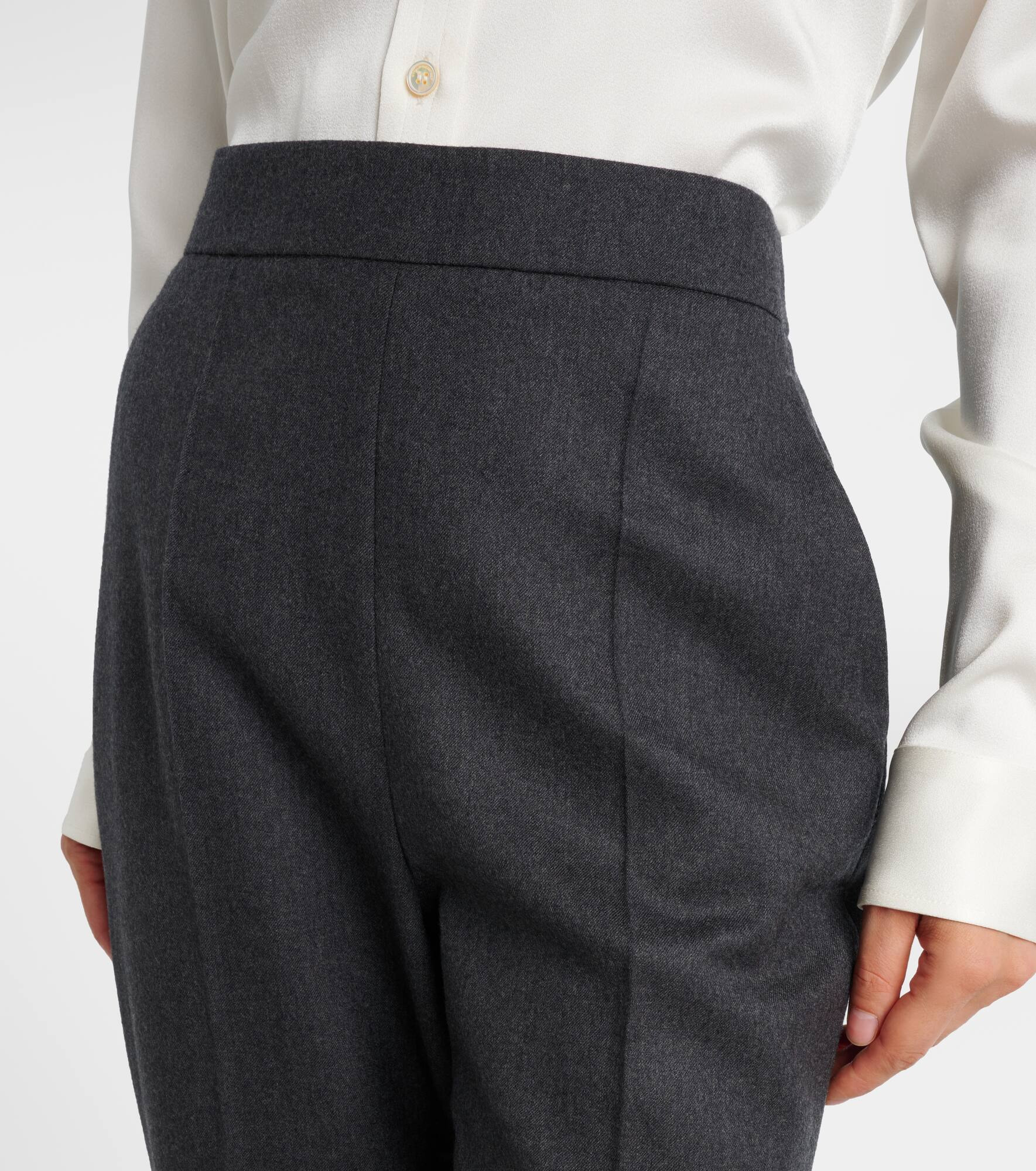 Mid-rise wool tapered sweatpants - 4