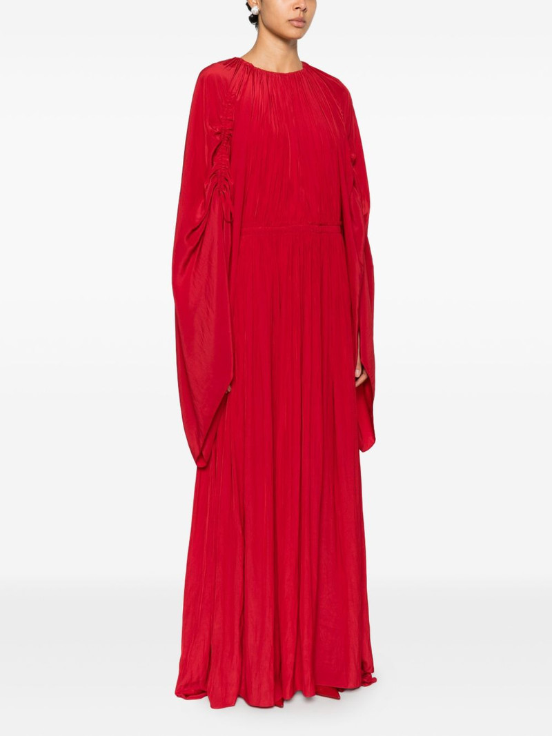 gathered maxi dress 3