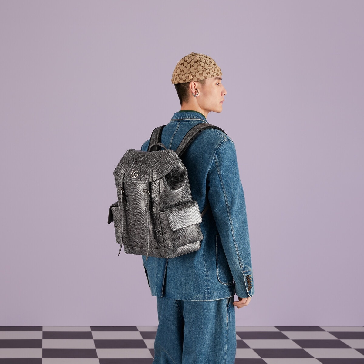 Python backpack with Double G - 3