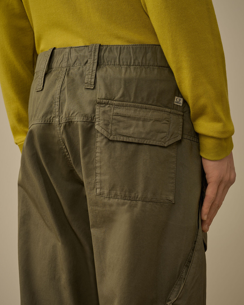 Cotton Gabardine Loose Cargo Pants 6