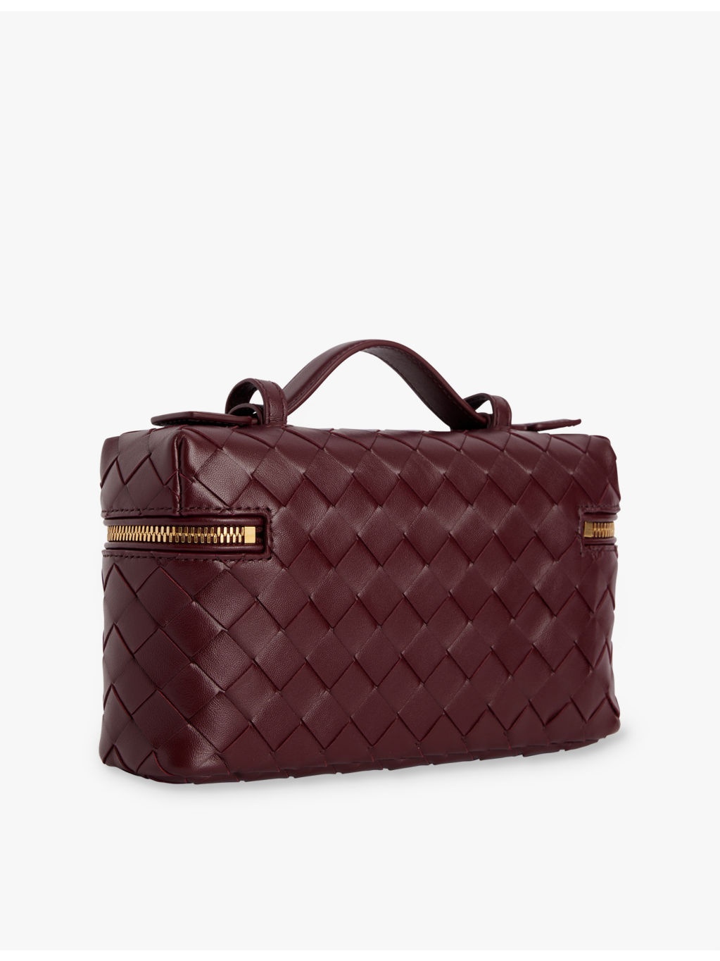 Bang Bang intrecciato-weave leather vanity cross-body bag - 4
