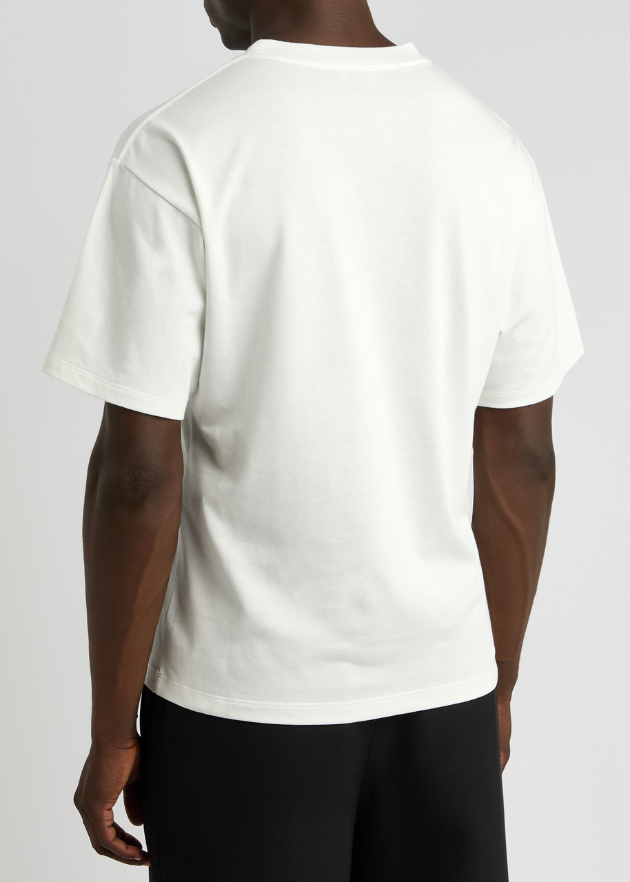 Saint Laurent Logo-appliqué Cotton-blend T-shirt - 3