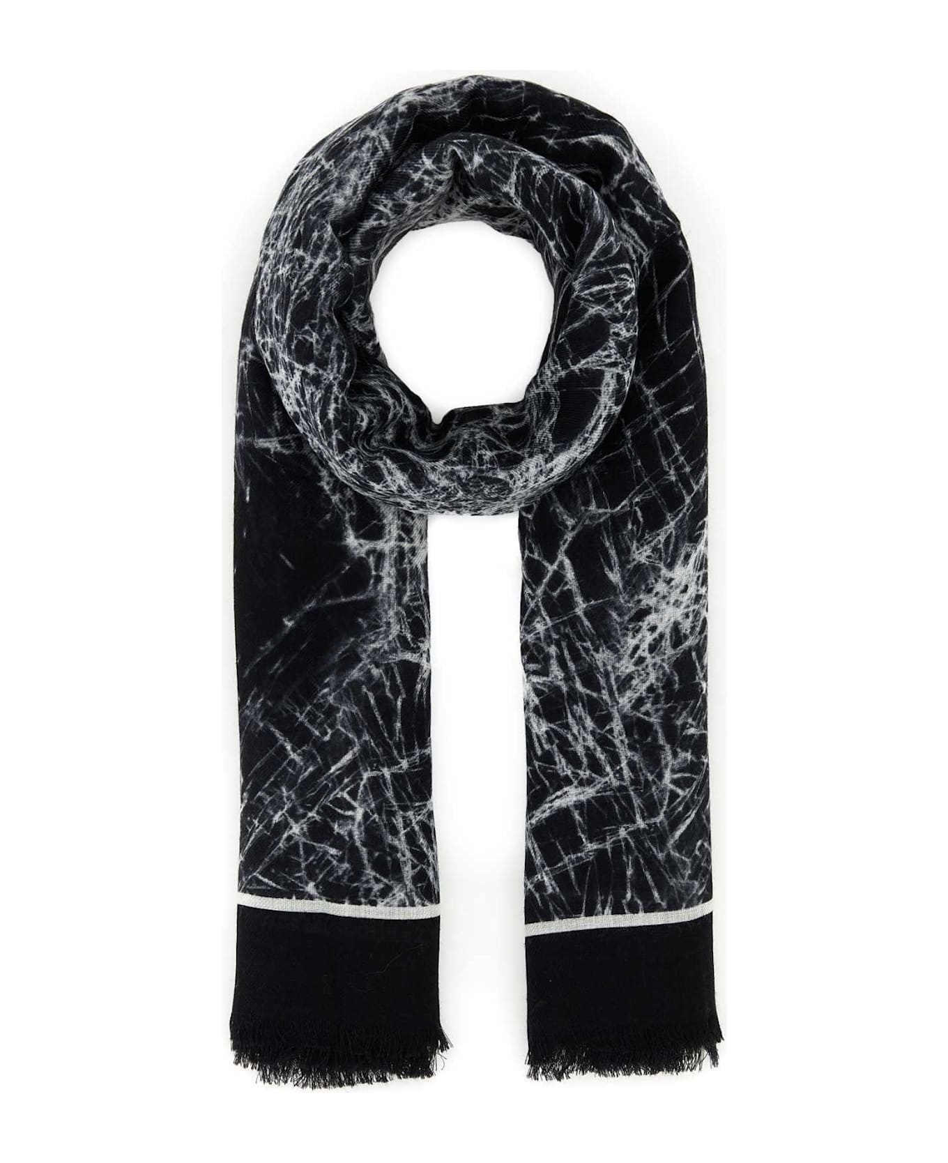 Printed Wool Scarf - 1