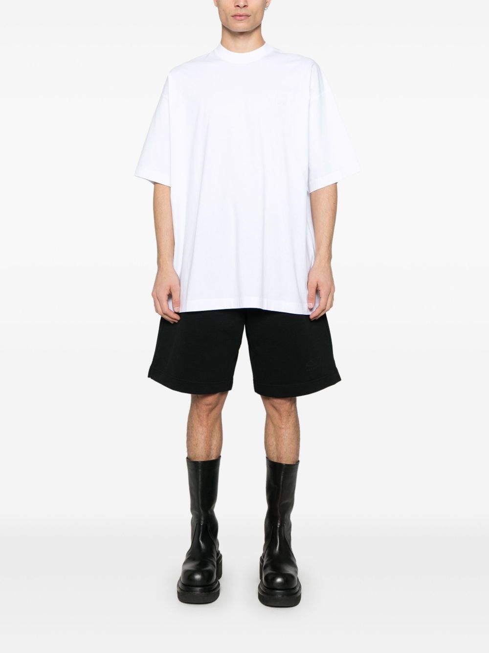logo-embroidered T-shirt - 3