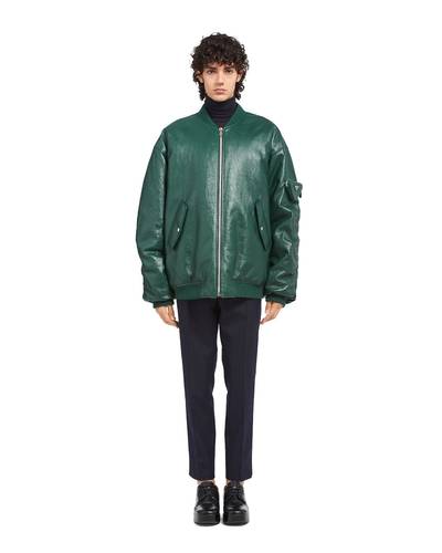 Prada Oversized nappa leather bomber jacket outlook