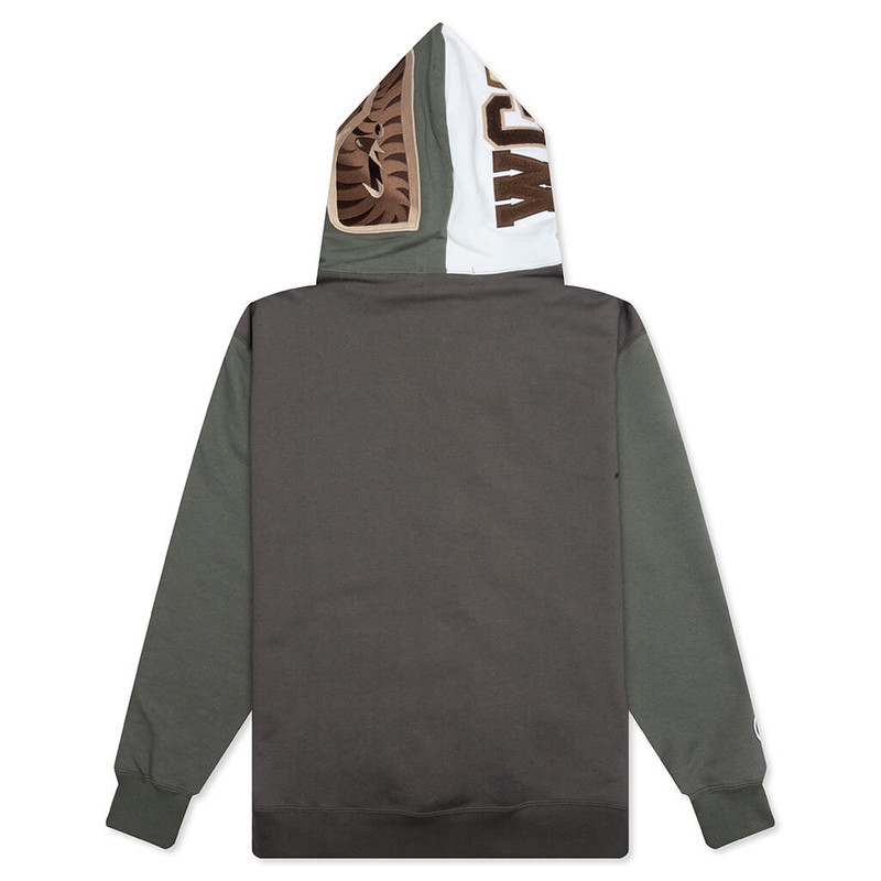 A BATHING APE® SHARK FULL ZIP HOODIE #2 - OLIVE DRAB outlook