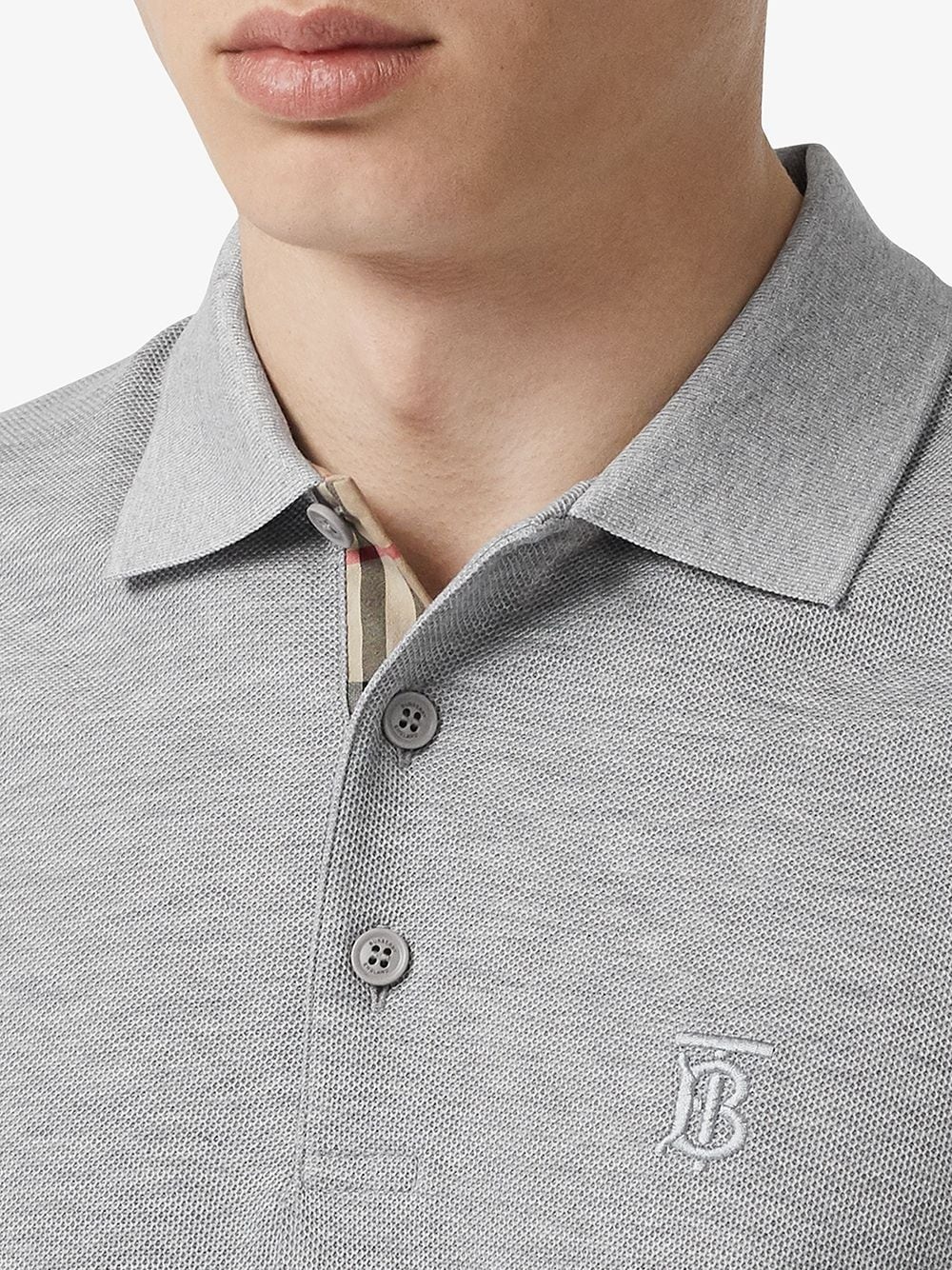 Monogram Motif Cotton Piqué Polo Shirt - 5