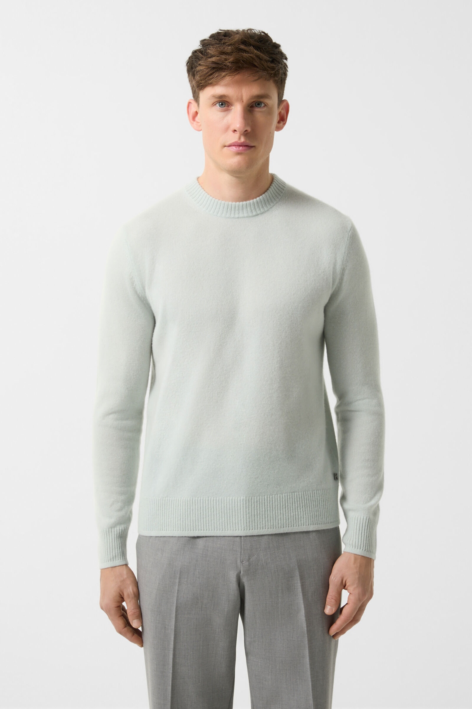 Brendon cashmere sweater in Mint - 1
