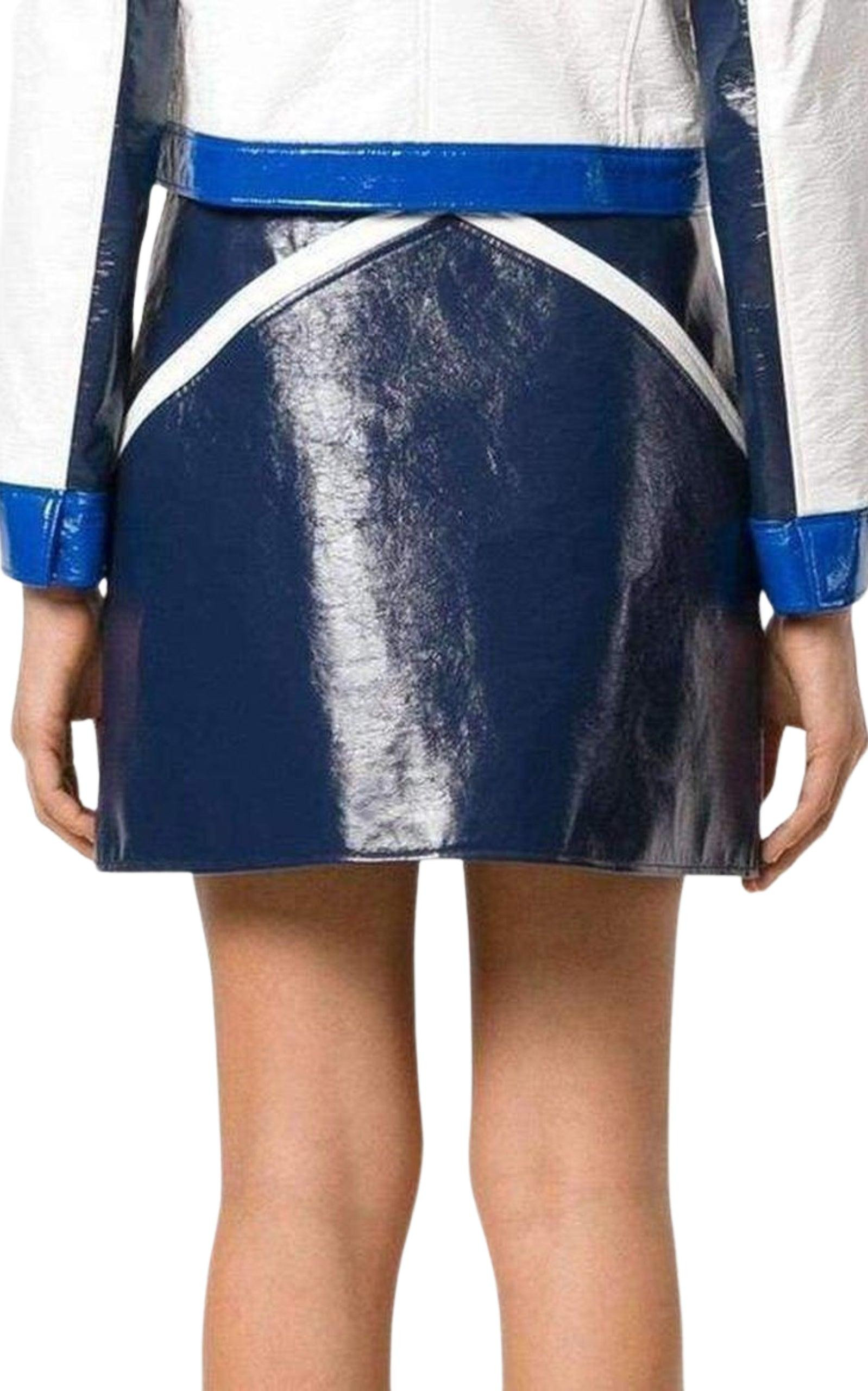 Blue Rangers Vinyl Mini Skirt - 4