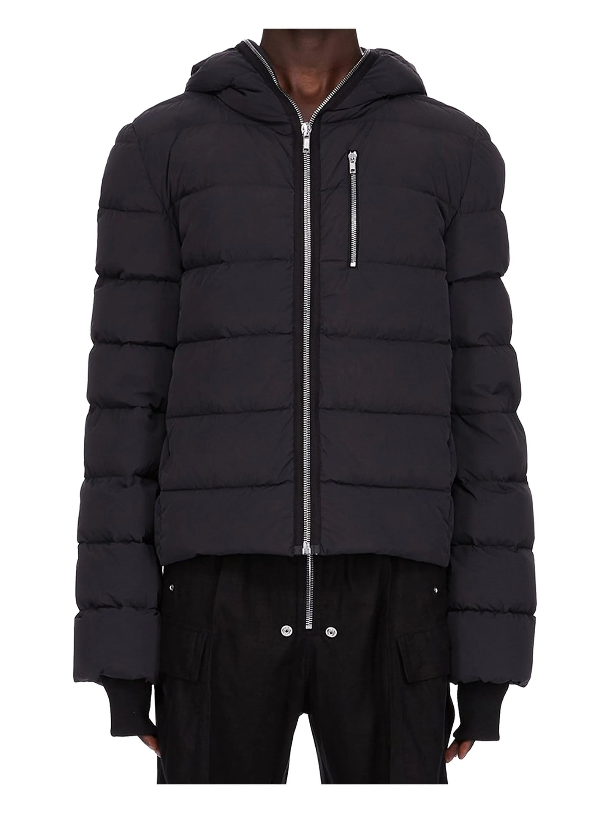 hooded puffer jacket - 1