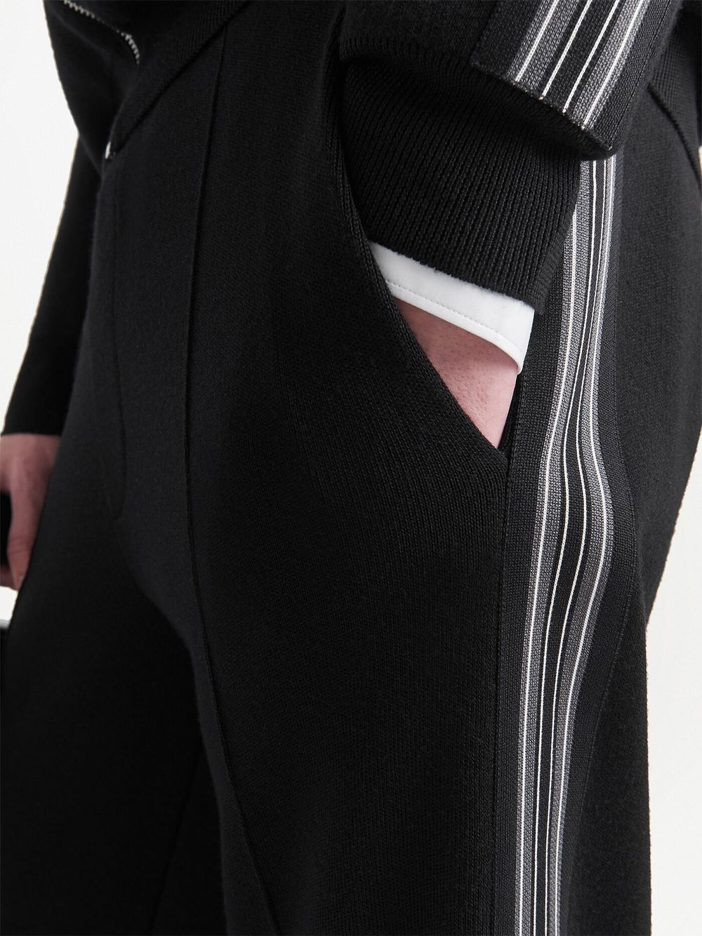 stripe detail track pants - 5