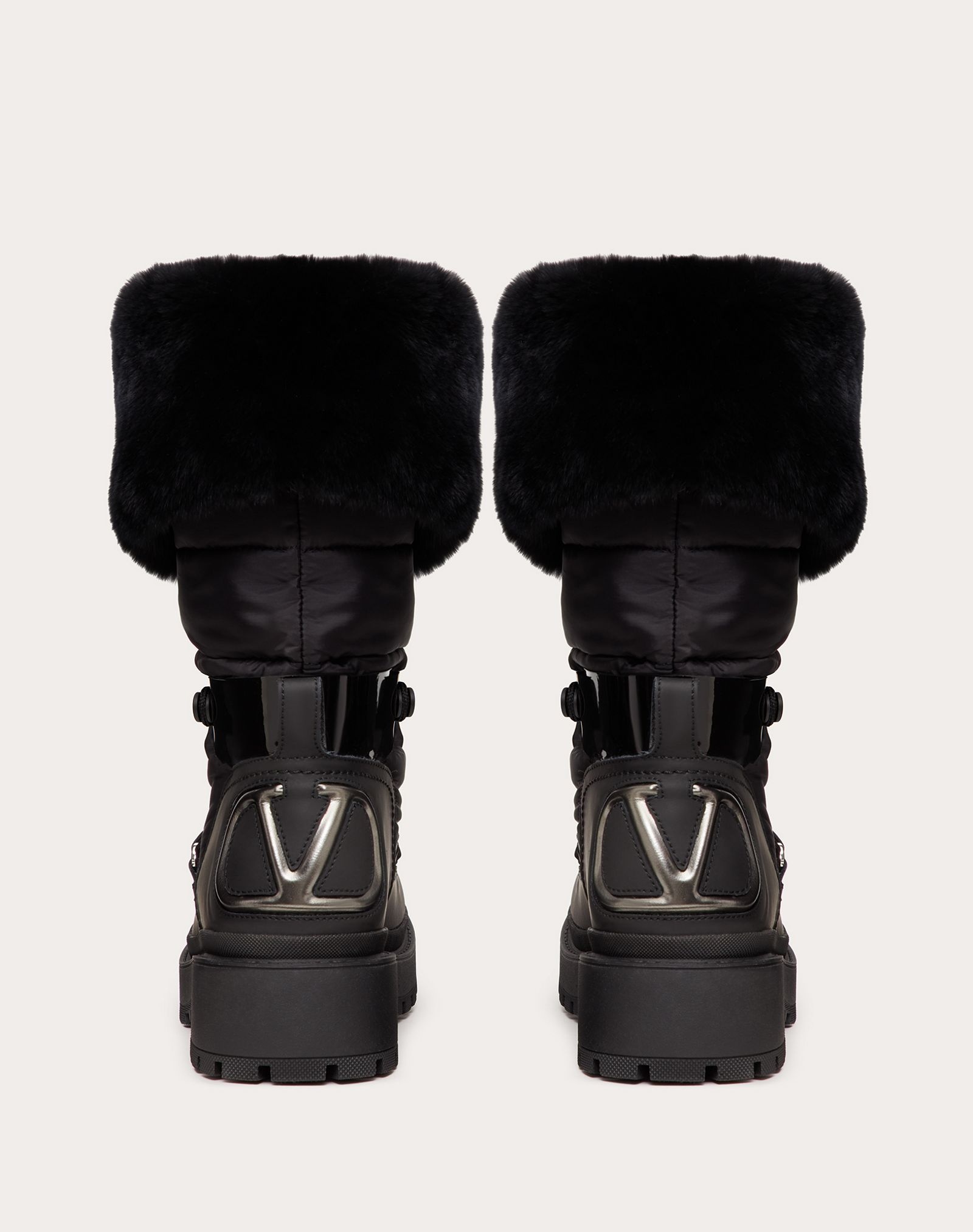 Trekkgirl Winter Boot in technical nylon and rabbit fur 40 mm - 3