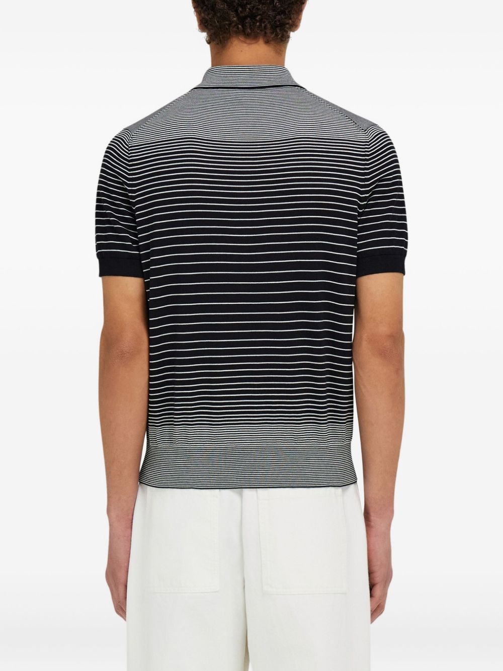 striped polo shirt - 3